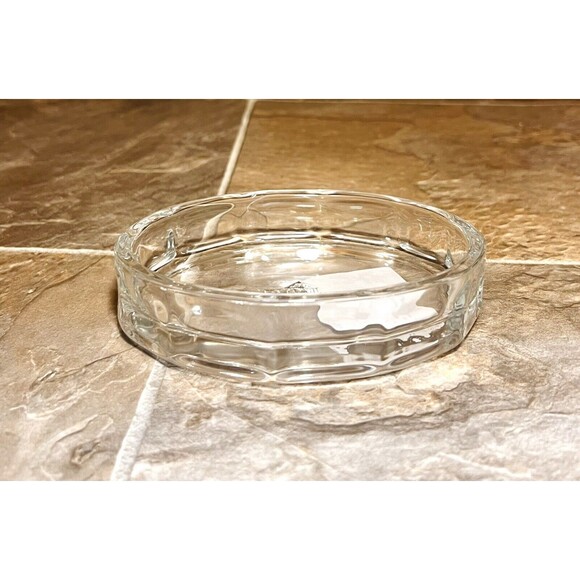 Set of 2 Sculpted Clear Glass Soap Trinket Dish - Hearth & Hand With Magnolia - Picture 3 of 6